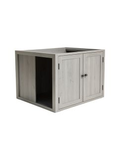 Lake Canyon Empty Furniture-Style Litter Enclosure - Gray (synthetic illustration; no displayed measurements)