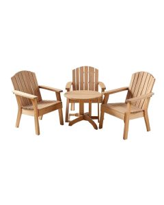 Polywood® Traditional Porch 3 Piece Seating Group (synthetic illustration; no displayed measurements)