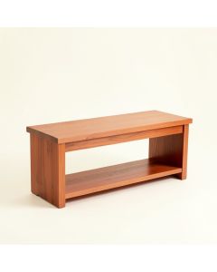 Fern Bridge Indoor Bench - Terracotta (synthetic illustration; no displayed measurements)