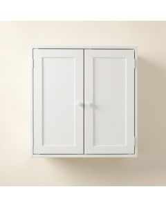 Moss Bluff Wall-Mounted Laundry Cabinet - White (synthetic illustration; no displayed measurements)