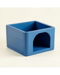 Alder Field Empty Furniture-Style Litter Enclosure - Blue (synthetic illustration; no displayed measurements)