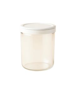 Elm Branch Storage Canister With Lid - White