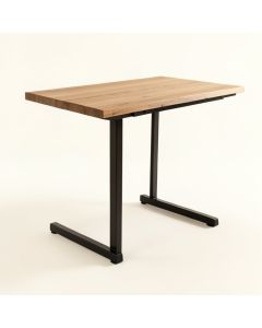 Akeira Counter Height 42 '' Iron Sled Dining Table (synthetic illustration; no displayed measurements)
