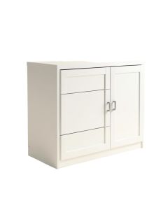 35 ” H X 24 '' ” W X 15 ” D Flat Panel Single Door And Drawer Base Cabinet