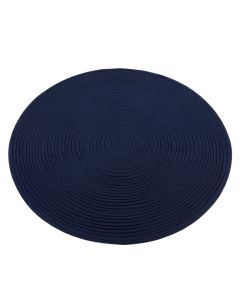 Shore Bluff Round Area Rug - Navy (synthetic illustration; no displayed measurements)