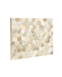 Zeta Random Sized Natural Stone Marble Honeycomb Mosaic Wall & Floor Tile