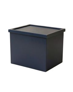 River Crossing Closed Outdoor Storage Box - Navy (synthetic illustration; no displayed measurements)