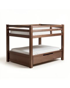 Blaisdel Twin Solid Wood Low Loft Bed With Drawer (synthetic illustration; no displayed measurements)