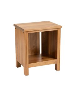 Calais Drum End Table With Storage