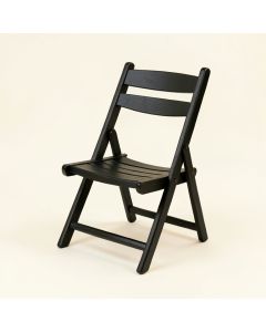 Lake Bend Folding Outdoor Chair - Black (synthetic illustration; no displayed measurements)