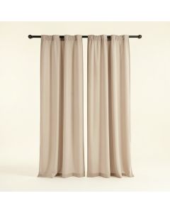 Lester Twisted Voile Solid Sheer Tab Top Curtain Panels (synthetic illustration; no displayed measurements)