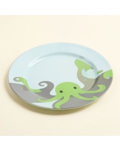 Vernet 9 '' Octopus Melamine Non-Skid Salad/Dessert Plate (synthetic illustration; no displayed measurements)