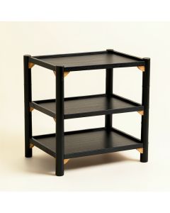 Olive Branch Empty Countertop Canister Rack - Black (synthetic illustration; no displayed measurements)