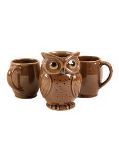 Bamard Owl 4 Piece Coffee Mug Set