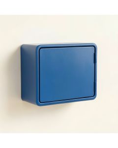 Bay Crossing Wall-Mounted Entry Cabinet - Blue (synthetic illustration; no displayed measurements)