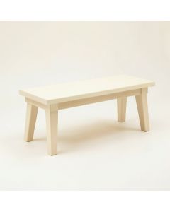 Glen Bend Indoor Bench - Cream (synthetic illustration; no displayed measurements)