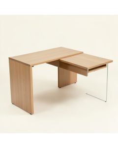 L-Shape Desk With Hutch (synthetic illustration; no displayed measurements)