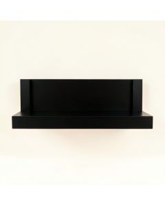 Summit Arc Wall-Mounted Shelf - Black (synthetic illustration; no displayed measurements)