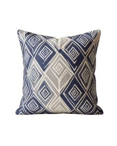 Geometric Print Outdoor Square Pillow Cover And Insert (synthetic illustration; no displayed measurements)