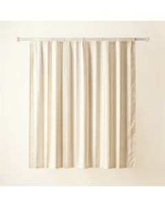 Willow Bluff Shower Curtain Hanging Flat From A Plain Rod - Ivory (synthetic illustration; no displayed measurements)