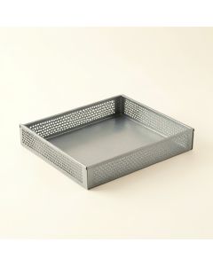 Linden Bridge Empty Under-Desk Cable Tray - Gray (synthetic illustration; no displayed measurements)