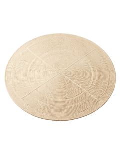 Cedar Bend Round Area Rug - Beige