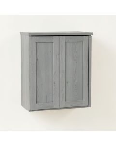 Willow Branch Wall-Mounted Laundry Cabinet - Gray (synthetic illustration; no displayed measurements)