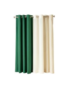 Jashon Solid Semi-Sheer Grommet Curtain Panels