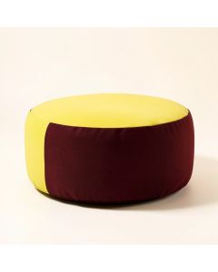 Olivia 18 '' Wide Round Pouf Ottoman (synthetic illustration; no displayed measurements)