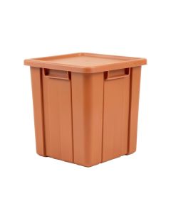 Stone Crest Closed Outdoor Storage Box - Terracotta