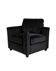 61 '' Velvet Tuxedo Arm Loveseat