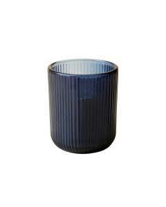 Cedar Canyon Empty Candle Holder - Navy