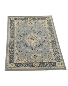 Bleecker Street Aidan Bohemian Vintage Floral Medallion Gray/Blue Area Rug