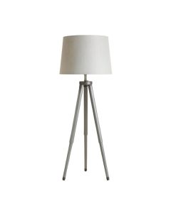 Moss Bend Floor Lamp With A Plain Fabric Shade - Gray (synthetic illustration; no displayed measurements)