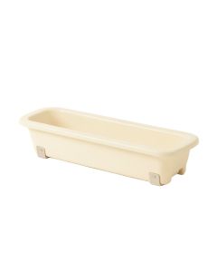 Spruce Crest Empty Railing Planter With Integral Brackets - Cream