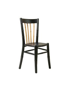 Reed Crest Dining Chair - Black