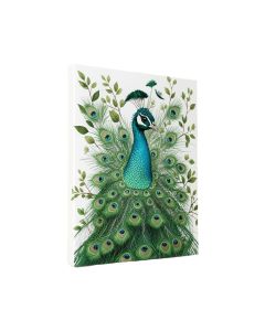 Peacock Print On Canvas
