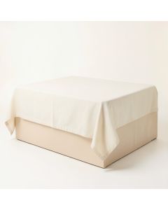 Reed Bridge Flat Bed Sheet - Ivory (synthetic illustration; no displayed measurements)