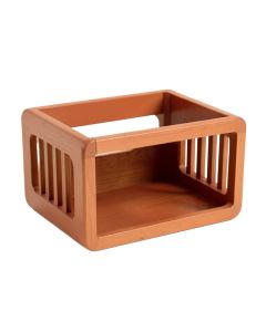 Reed Crest Empty Furniture-Style Pet Crate - Terracotta