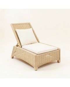 Hazel Bridge Outdoor Lounge Chair - Cream (synthetic illustration; no displayed measurements)