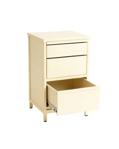 Willow Canyon Freestanding Pull-Out Hamper Cabinet - Ivory