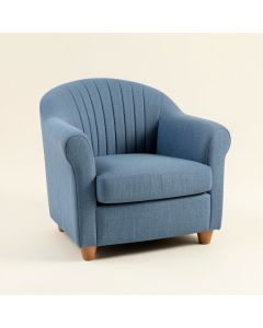 Clay Bend Upholstered Armchair - Blue (synthetic illustration; no displayed measurements)