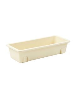 Olive Branch Empty Railing Planter With Integral Brackets - Ivory