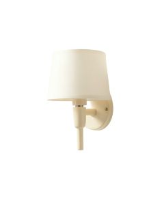 Laurel Dale Wall Sconce Mounted On A Plain Wall - Ivory