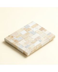Trian Mini Crossover 0.78 '' X 1.48 '' Porcelain Mosaic Wall & Floor Tile (synthetic illustration; no displayed measurements)
