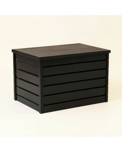 Laurel Canyon Closed Outdoor Storage Box - Black (synthetic illustration; no displayed measurements)