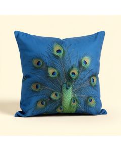 Ellicott Peacock Throw Pillow (synthetic illustration; no displayed measurements)