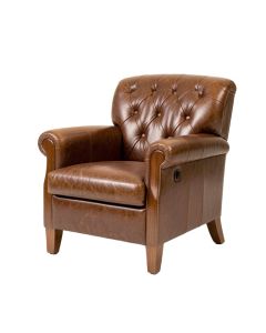 Jepsen 37 '' Wide Tufted Top Grain Leather Club Chair (synthetic illustration; no displayed measurements)