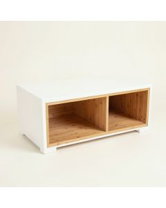Brook Bluff Shoe Storage Bench - White (synthetic illustration; no displayed measurements)