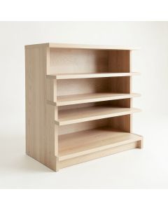 Ash Edge Desktop Shelving Unit - Beige (synthetic illustration; no displayed measurements)